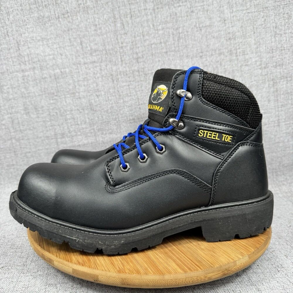 Brahma Boots Men's Size 13 W Gus Steel Toe Work Leather - Picture 2 of 10